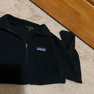 Black Patagonia quarter zip
